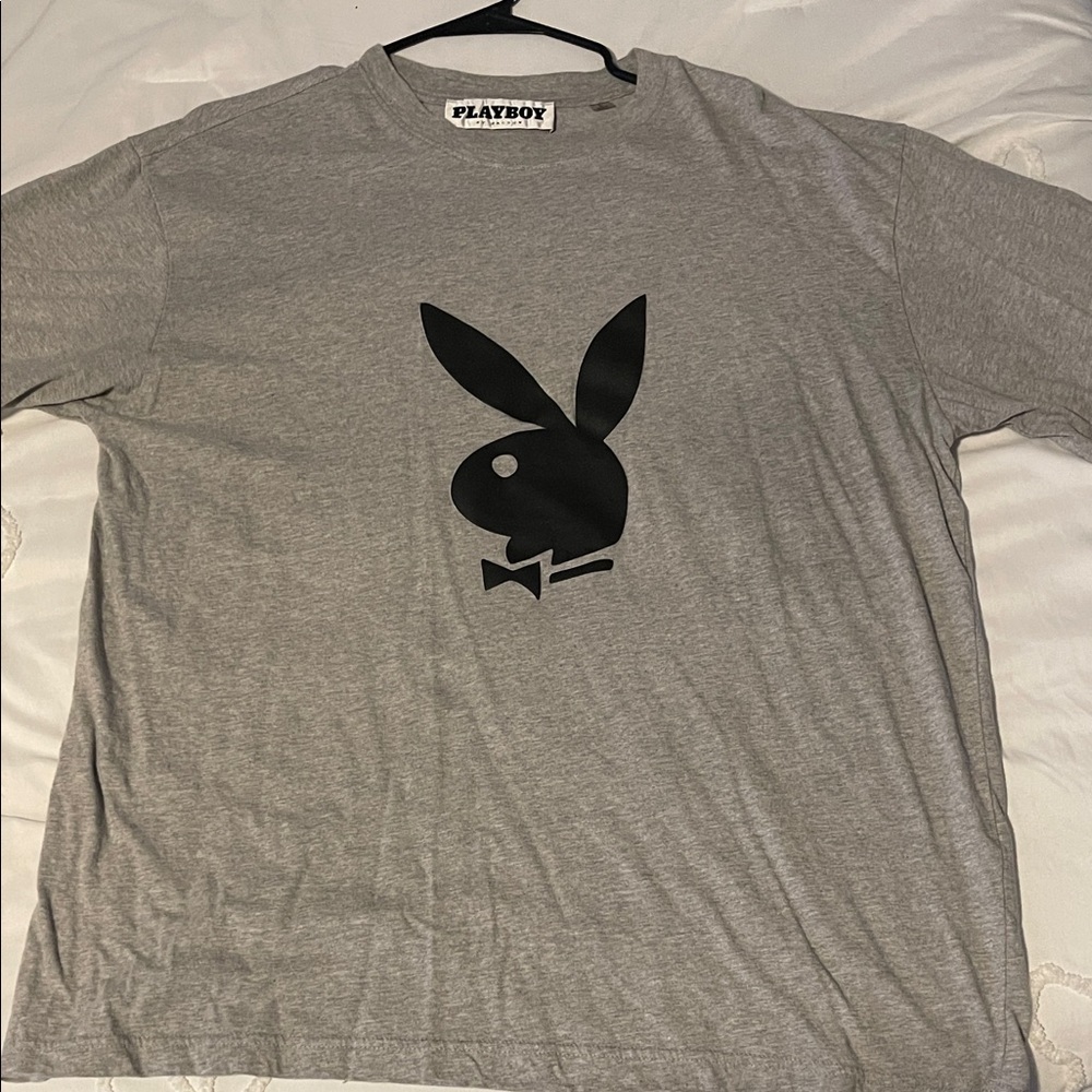 PLAYBOY Kids Long Sleeve Gray Tee